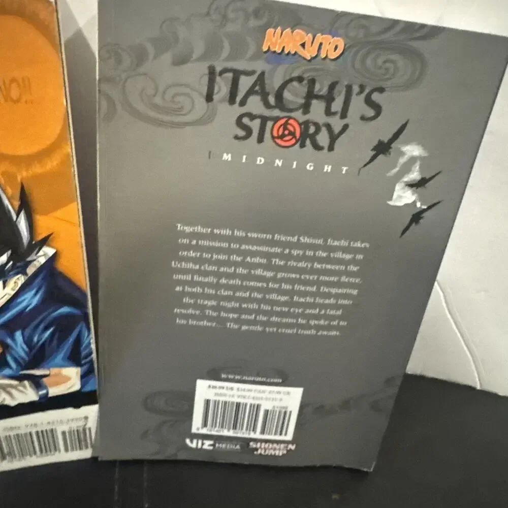 Naruto 3-in-1 Vols 1-6 & Itachi’s Story Midnight Light Novel Manga Viz Set
